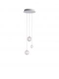 Dark & Bright Star chandelier with 3 lamps