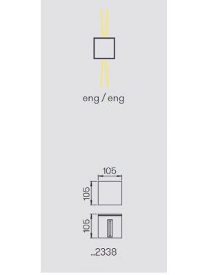 Albert Wandstrahler 2338 Lichtaustritt