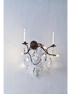Anthologie Quartett Jahreszeiten Eiszeit Wall Lamp, bronze brown