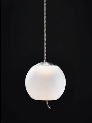 Brokis Knot Sfera opal, reflector stainless steel