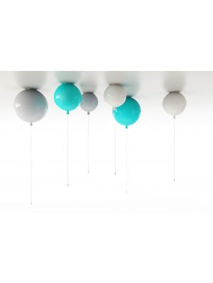 Brokis Memory Ceiling grey, turquoise and triplex opal, surface glossy