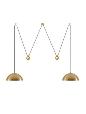 VS Manufaktur Duos 36 Double Pull brass polished lacquered