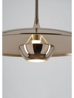 Florian Schulz Onos 40 Straight Pull Ceiling Mounted shade brass polished lacquered