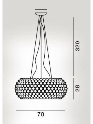Foscarini Caboche Plus Sospensione Grande LED Ersatzteil