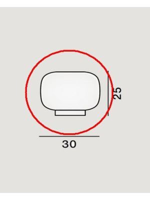 Foscarini Chouchin Reverse 3 Wand-Deckenleuchte Ersatzglas / Foscarini Chouchin Reverse 3 Wall+Ceiling Lamp Replacement Glass