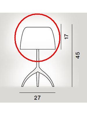 Foscarini Lumiere 05 Tavolo Grande - Ersatzglas G9 bis 2021 / Foscarini Lumiere 05 Tavolo Grande - Replacement Glass G9 up to 2021