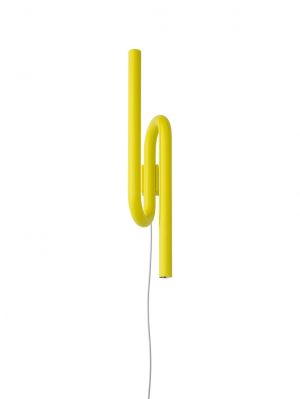 Foscarini Tobia Parete neon yellow with plug lead