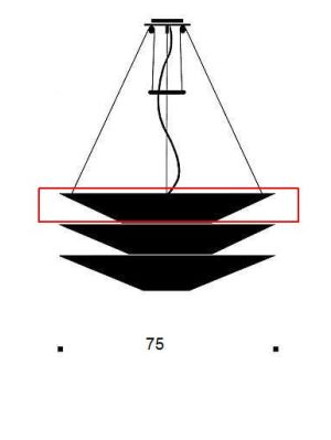 Ingo Maurer Floatation 3 oberer Ersatzschirm / Ingo Maurer Floatation top replacement shade
