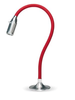 Less'n'more Zeus Installation Light 60 cm height flexible arm red