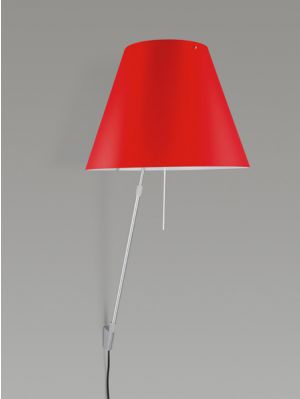 Luceplan Costanza Wall Telescopic primary red