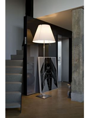 Luceplan Grande Costanza Stehleuchte Teleskopstange Schalter