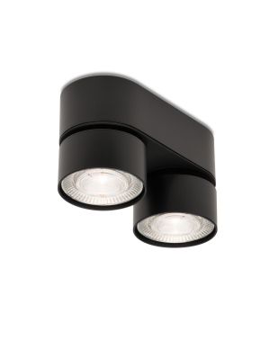 Mawa Wittenberg 4.0 ceiling lamp oval 2-lights LED black