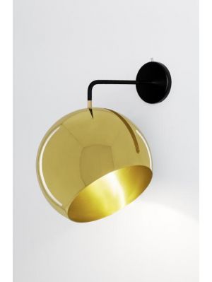 Nyta Tilt Globe Wall Brass without cable