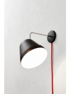 Nyta Tilt Wall black with cable red