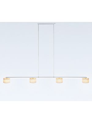 Serien Lighting Reef Halogen Suspension 4 Baldachin gebürstet